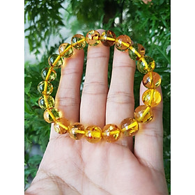 Vòng hổ phách thiên nhiên 9.4 li, đã kiểm định