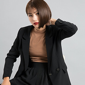 Hình ảnh Áo Khoác Nữ Áo Khoác Blazer Thời trang thiết kế Hity TOP085 (Đen Huyền Bí)