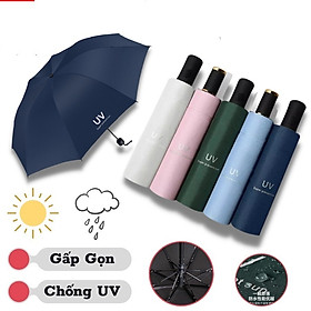 Dù che nắng  , mưa  có túi đựng sang trọng , màu sắc tươi trẻ  phủ lớp chống tia UV  xếp gọn tiện dụng , đi dạo dã ngoại , bảo vệ sức khỏe khi trời mưa nắng 