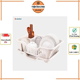 Rổ Úp Bát Việt Nhật Kèm Khay Hứng Nước 3535