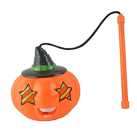 Halloween Pumpkin Lights with Handle Music for Halloween Decorations
