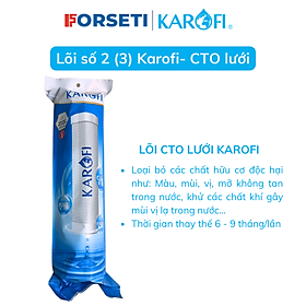 LÕI LỌC NƯỚC  KAROFI SỐ 3 CTO GAC  HÀNG CHÍNH HÃNG (Lõi lọc thay thế dùng ở cốc lọc số 2 máy S-S038) 