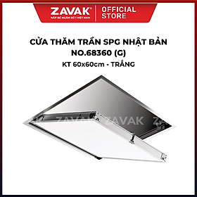 Mua Nắp cửa thăm trần thạch cao 60x60cm SPG-68360 - Nhật Bản  Khung nhôm có bản lề mở thả xuống  sơn tĩnh điện màu Trắng.