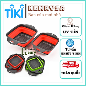 Mua Bộ 2 Rổ Xếp Gọn Vuông Cao Cấp - Henrysa