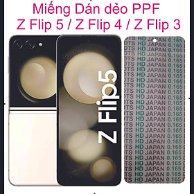 Miếng Dán PPF dành cho SAMSUNG Z Flip 5 / Z Flip 4 / Z Flip 3, Bảo vệ máy chống trầy xước toàn diện