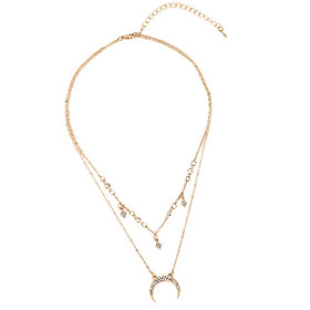Elegant Double Layer Necklace For Women With Pendant 's Jewelry Gift