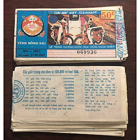 Vé số bao cấp tỉnh Đồng Nai, 198x, vật phẩm sưu tầm
