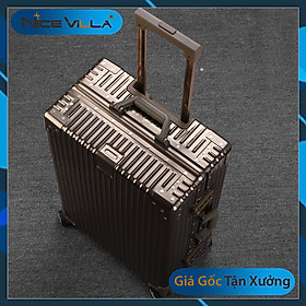 Vali Nhôm Nguyên Khối Khóa Sập NiceVilla 20inch-24inch-29inch