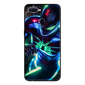 Ốp Lưng in cho Oppo F9 Mẫu Người Nhện Nền Neon - Hàng Chính Hãng