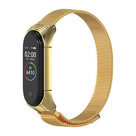 Dây thay thế cho Xiaomi Miband 5 Mijobs kim loại nhuyễn TF, Nam Châm - Hàng Nhập Khẩu