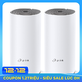 Bộ Phát Wifi Mesh Băng Tần Kép TP-Link Deco E4 AC1200 MU-MIMO (2-pack) - Hàng Chính Hãng