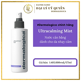 Nước Cân Bằng làm dịu viêm sưng, mẫn đỏ, kích ứng đồng thời khôi phục hàng rào lipid cho da nhạy cảm Dermalogica Ultracalming Mist 177ml