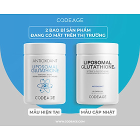 Viên Uống Chống Oxy Hóa, Làm Sáng Da, Thải Độc Gan Codeage Liposomal Glutathione (60 Viên)