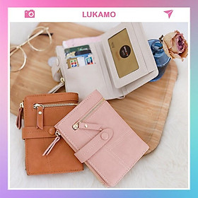 Ví nữ gấp 3 ngắn cầm tay mini cute dễ thương nhỏ gọn bỏ túi thời trang giá rẻ LUKAMO VD175