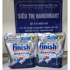 Viên Rửa Bát Finish Powerball Quantum 25 viên All in 1
