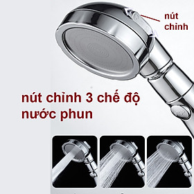 [Tăng áp 300%] Đầu vòi sen lọc nước tăng áp- – Lõi lọc-3 chế độ nước- có thể tháo rời để vệ sinh