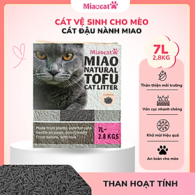 Cát Vệ Sinh Cho Mèo Miao 6L Than Hoạt Tính Cát Đậu Nành Khử Mùi Ít Bụi An Toàn MIAOCAT