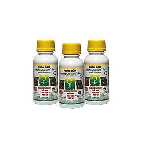 Combo 3 chai phân bón Amino-Fe (100ml/chai) - bổ sung sắt cho cây, tạo màu cho hoa lan, kiểng, bonsai, cây ăn trái