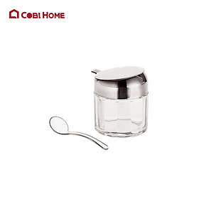 Hũ, lọ đựng gia vị bằng nhựa trong suốt cao cấp 160ml có kèm theo muỗng nhựa 376017 . NHẬP KHẨU VÀ PHÂN PHỐI CHÍNH HÃNG COBI HOME .