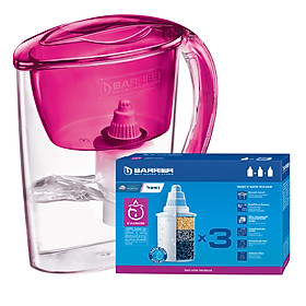 Mua Combo Barrier: Ca Lọc Nước Nika + 3 Lõi Lọc Nước Máy - Tím