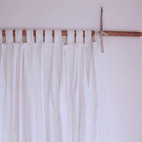 Mua Rèm linen trắng dạng xỏ dây phong cách vintage chống nắng cao cấp  màn vải treo tường trang trí decor phòng ngủ