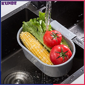 Mua Khay Giỏ Thoát Nước Treo Bồn Rửa Bát   Rổ Phễu Lọc Rác Gắn Bồn Rửa  Giỏ Đựng Thực Phẩm  Đồ Đa Năng Tiện Lợi Khô Ráo - Giao Màu Ngẫu Nhiên  Tặng Kèm Miếng Rửa Bát Silicon
