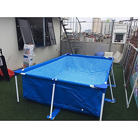 Mua Bể bơi khung kim loại di động 3m x 2m x 75cm cho bé