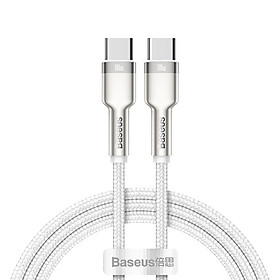 Mua Cáp sạc siêu nhanh 100W Baseus Cafule Series Metal Data Cable Type-C to Type-C (100W) - Hàng chính hãng