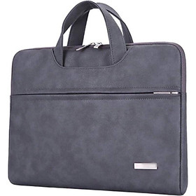 Cặp xách da, túi xách da đựng macbook, laptop, surface chống nước, chống sốc - Tặng kèm ví đựng sạc, chuột