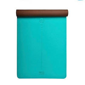 Thảm Yoga định tuyến TPE 2 lớp chiều rộng 80cm Cao Cấp – Tặng kèm túi đựng thảm