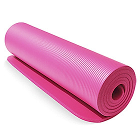 Thảm tập yoga 1830x610x10mm, dày, chống trượt, êm ái khi tập-Màu Hồng