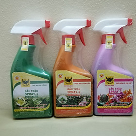 Combo 3 Hộp Đầu Trâu Spray 1,2,3 Phân Bón Lá Cao Cấp Chuyên Hoa – Cây Kiểng