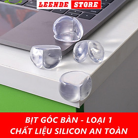 Hình ảnh Miếng Dụng Cụ Silicone Chặn Và Bịt Góc Bàn Tủ Cửa Bảo Vệ Bé