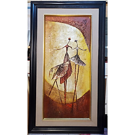 Mua TRANH VẼ SƠN DẦU CAO CẤP - TRỪU TƯỢNG VŨ ĐIỆU SAMPA