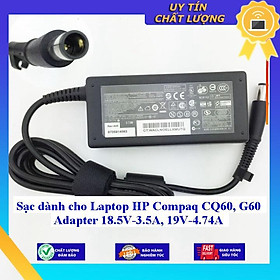Sạc dùng cho Laptop HP Compaq CQ60 G60 Adapter 18.5V-3.5A 19V-4.74A - Hàng Nhập Khẩu New Seal