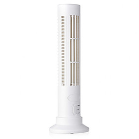 2.5W USB Vertical Bladeless No Leaf Fan Mini Air Conditioner Desk Cooling Tower Fan