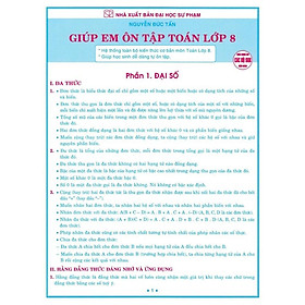 Giúp Em Ôn Tập Toán Lớp 8 - Dùng Chung Cho Các Bộ SGK Hiện Hành - Hồng Ân - Hồng Hà