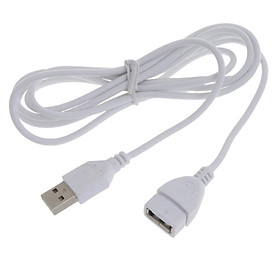 Bộ mở rộng cáp mở rộng USB màu trắng dẫn một nam đến nữ 1,5m 5ft
