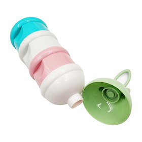 Baby Formula Dispenser - Stackable Travel BPA Free Milk Powder Dispenser & Snack Storage Container - 3 Layers No Leakage