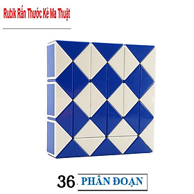 Đồ chơi trí tuệ cho bé xếp hình Rubik Rắn, Thước kẻ ma Thuật 36 phân đoạn, Đồ chơi thông minh phát triển tư duy