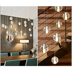 Mua Đèn thả thông tầng hình giọt nước pha lê - Tặng kèm bóng led siêu sáng - Energy Green Lighting - 1 quả