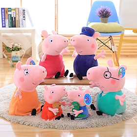 Gấu bông heo Peppa, gia đình heo Peppa (20cm--->40cm) hàng việt nam chất lượng cao, an toàn cho trẻ nhỏ
