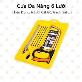 [Tiện Lợi] Bộ Lưỡi Cưa Tay Đa Năng 6 Lưỡi KhoNCC Hàng Chính Hãng - Với Nhiều Lưỡi Cưa Sắt, Gỗ, Nhựa, Gạch ... - KDHS-CUADN6L