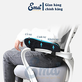 Mua Bộ đệm kê tay ghế văn phòng EMA từ cao su non - thiết kế công thái học ôm trọn cánh tay
