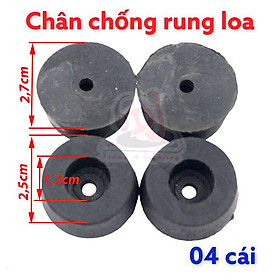 Mua Chân đế chống rung loa  chân loa nhựa 04 cái  cao su