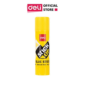 Hồ khô Deli, kết dính mạnh 8g, Vàng - 12 lọ/hộp - EA20010