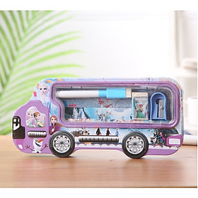 Hộp bút xe hơi kèm bút viết hình công chúa elsa, người nhện