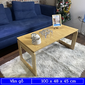 Mua Bàn trà gỗ gấp gọn kiểu Nhật 100x48cm  bàn sofa ngồi phòng khách hoặc dùng học tập làm việc dễ dàng tiện lợi