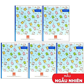 Combo 5 Tập Học Sinh Class Animals 4 Ô Ly Vuông 200 Trang 70gsm - Hồng Hà 0448 (Mẫu Sản Phẩm Giao Ngẫu Nhiên)