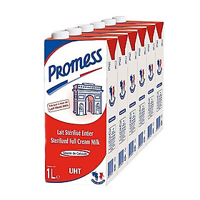 Thùng 6 Hộp Sữa Tươi Nguyên Kem Promess (1L /Hộp)